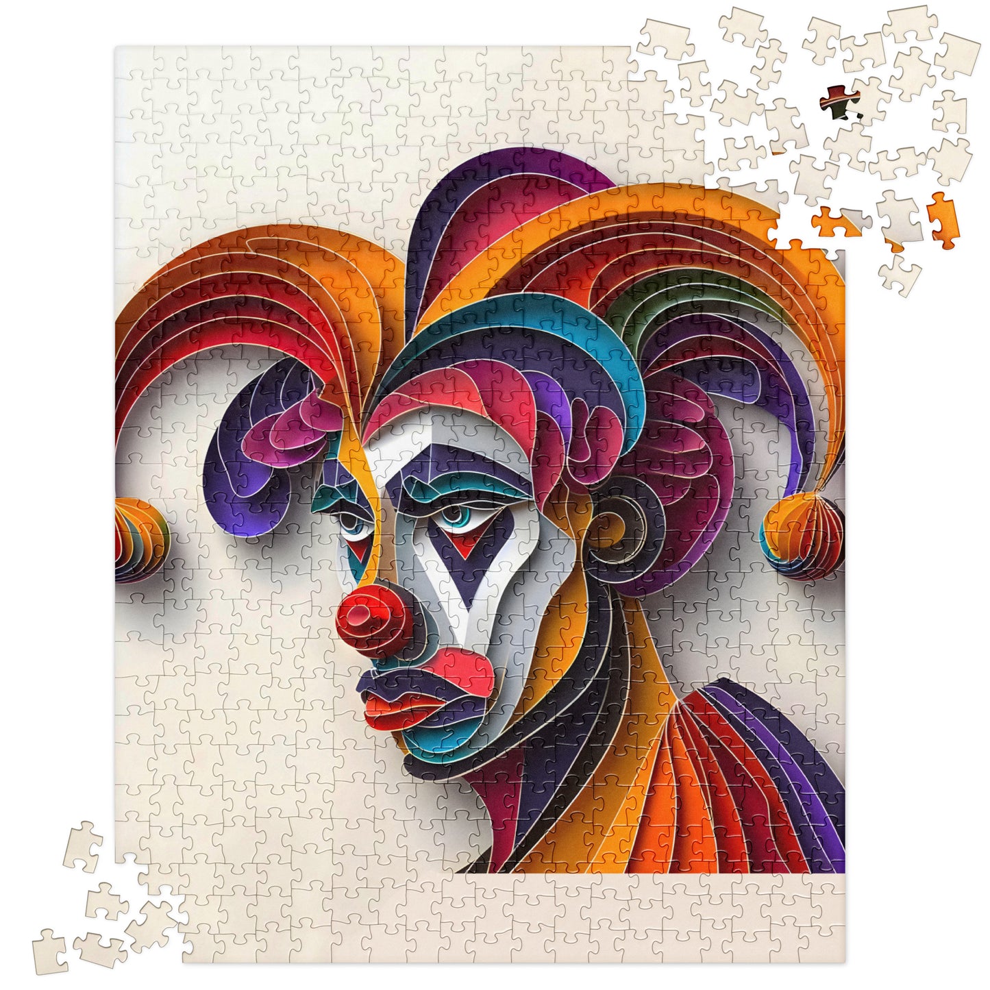 Magical 3D Clown - Jigsaw Puzzle #49