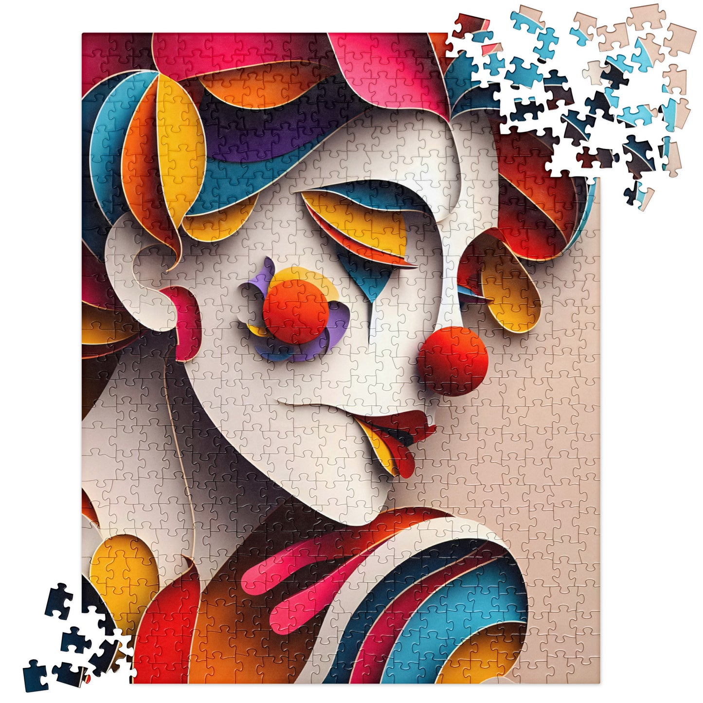 Magical 3D Clown - Jigsaw Puzzle #51