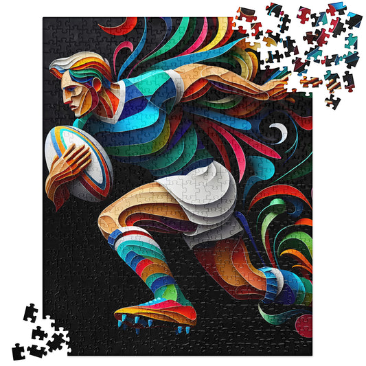 3D Rugby Player - Jigsaw Puzzle #8