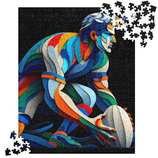 3D Rugby Player - Jigsaw Puzzle #17