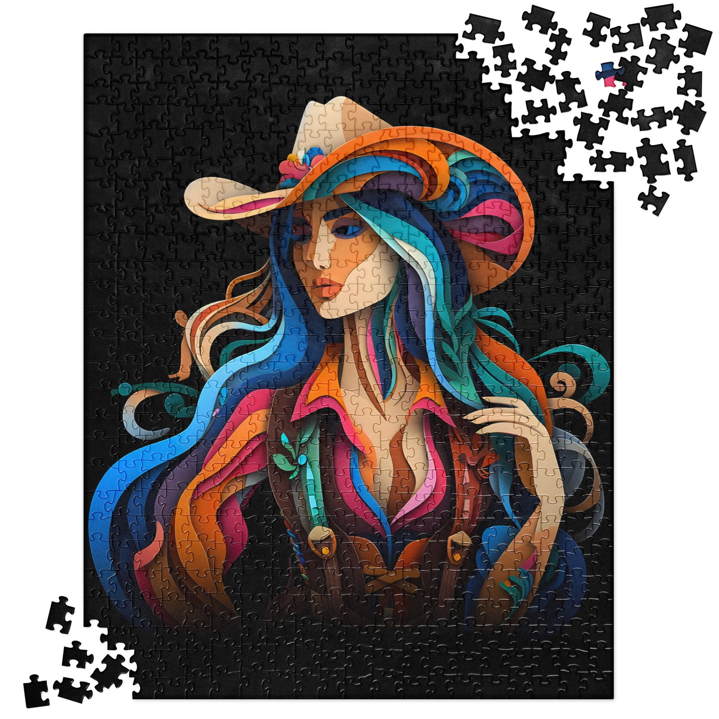 3D Cowboy and Cowgirl - Jigsaw Puzzle #3