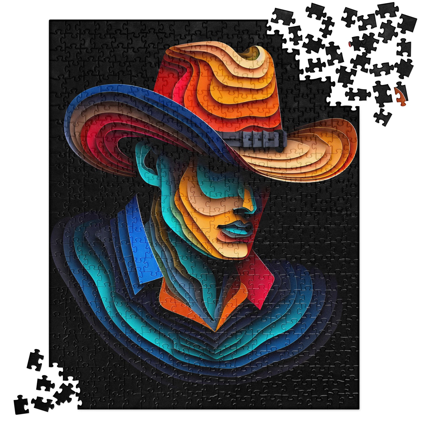 3D Cowboy and Cowgirl - Jigsaw Puzzle #4