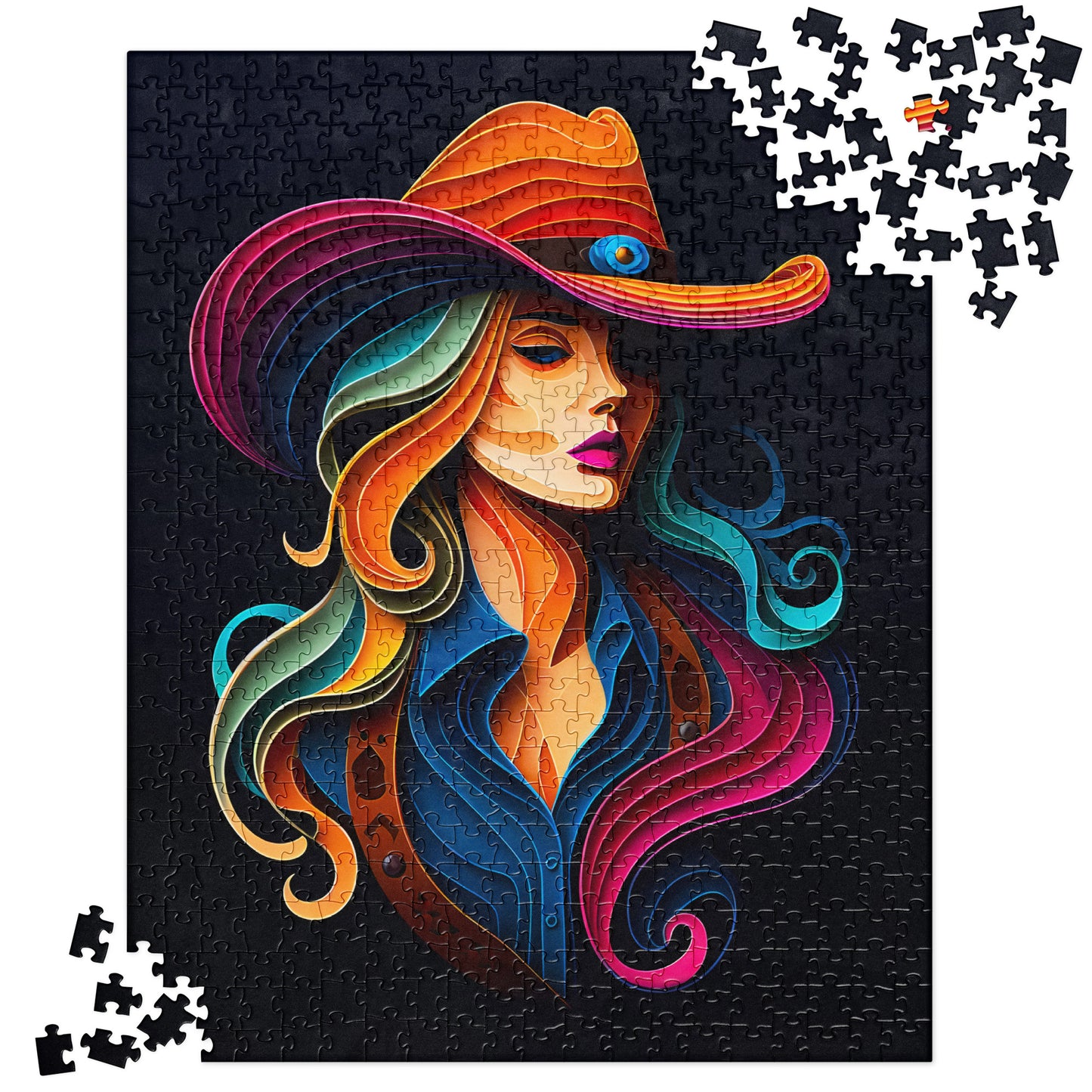3D Cowboy and Cowgirl - Jigsaw Puzzle #9