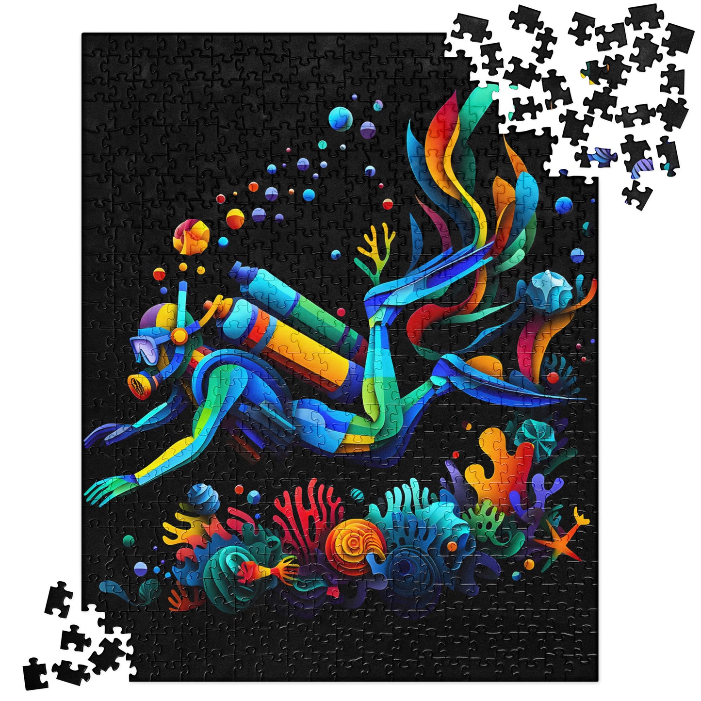 3D Ocean Diver - Jigsaw Puzzle #1