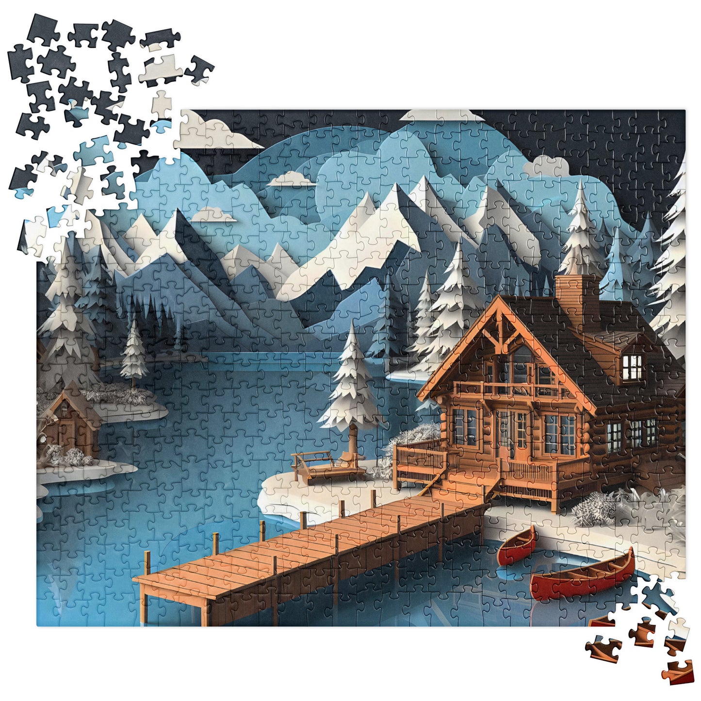 3D Wooden Cabin - Jigsaw Puzzle #4