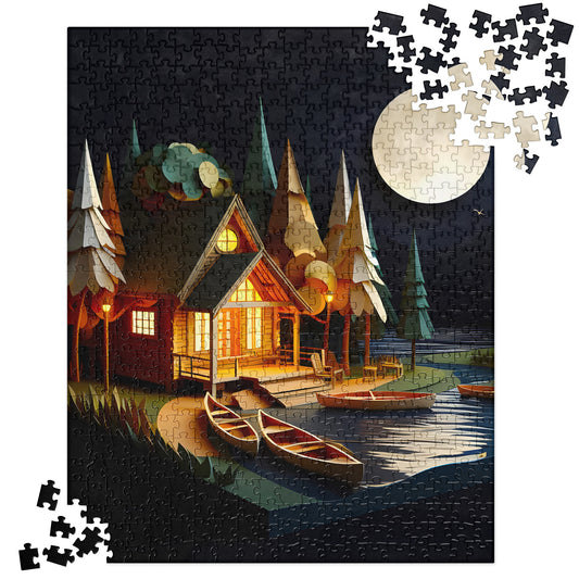 3D Wooden Cabin - Jigsaw Puzzle #10