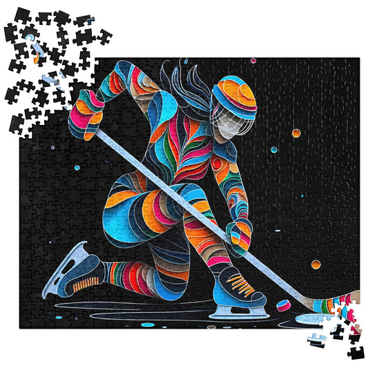 3D Ice Hockey Player - Jigsaw Puzzle #2