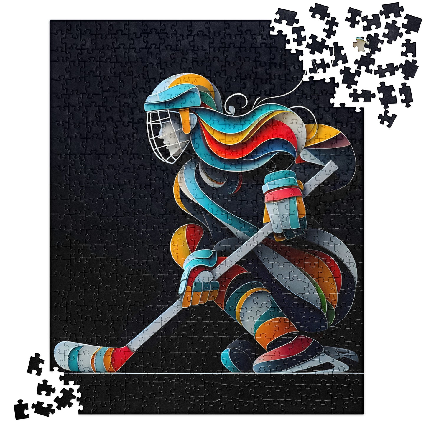 3D Ice Hockey Player - Jigsaw Puzzle #4