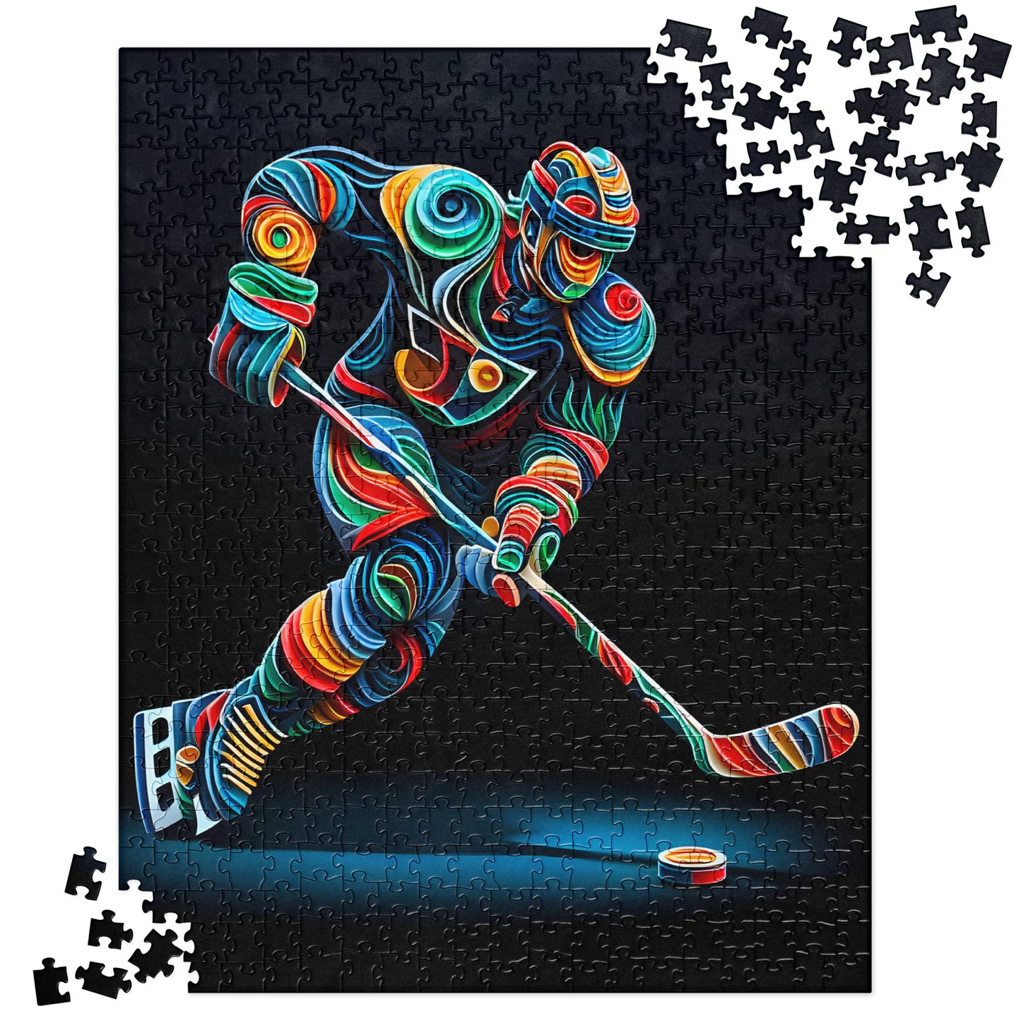 3D Ice Hockey Player - Jigsaw Puzzle #7