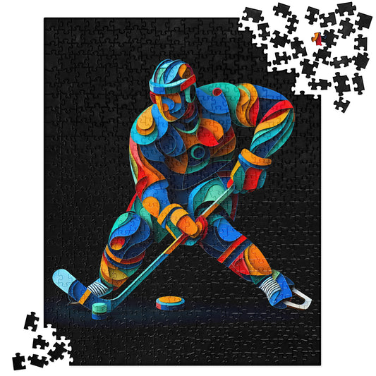 3D Ice Hockey Player - Jigsaw Puzzle #9