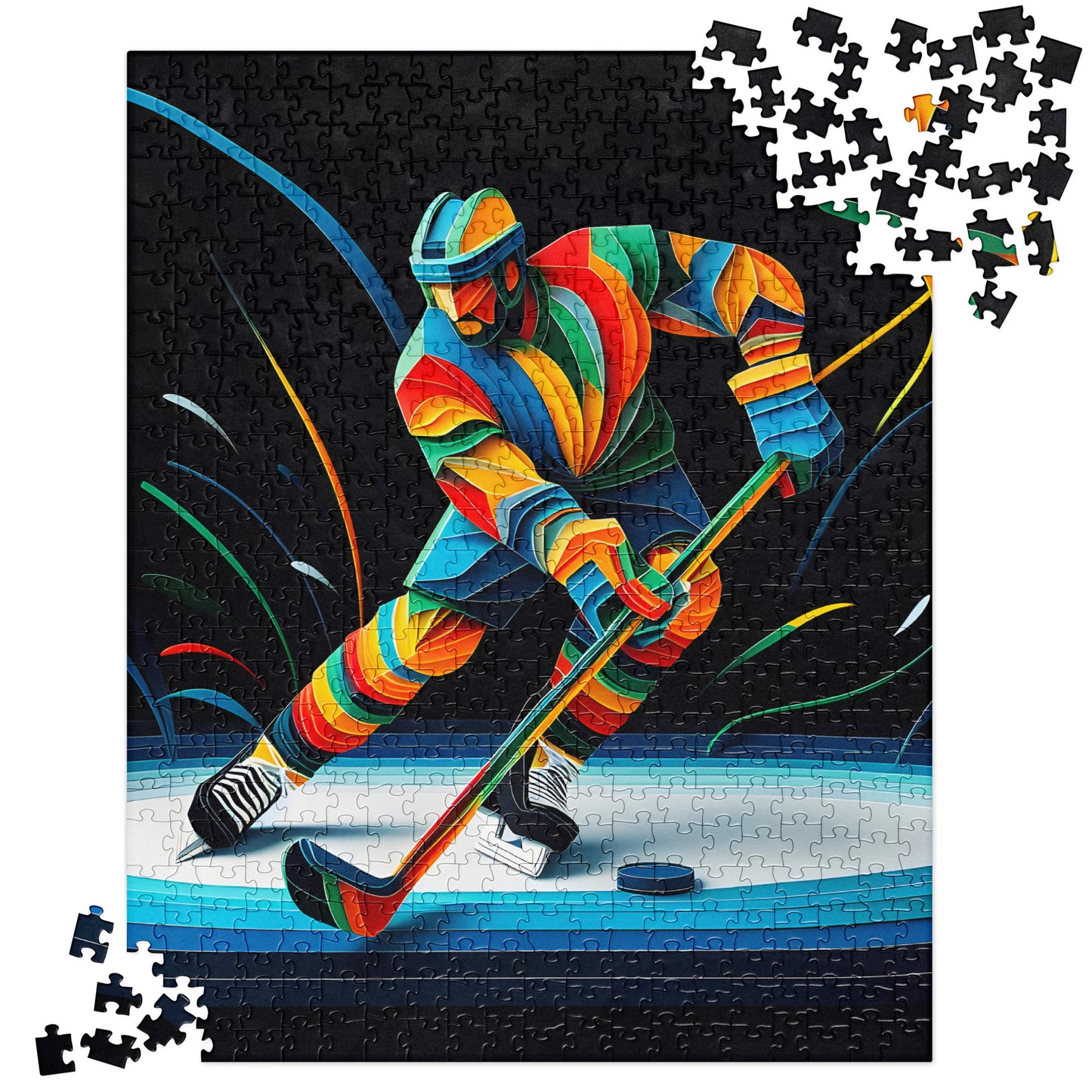 3D Ice Hockey Player - Jigsaw Puzzle #10