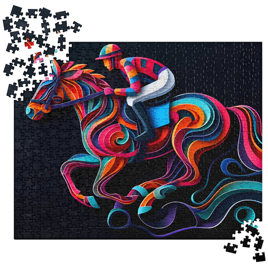 3D Jockey and Horse - Jigsaw Puzzle #7