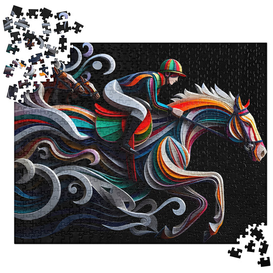3D Jockey and Horse - Jigsaw Puzzle #10