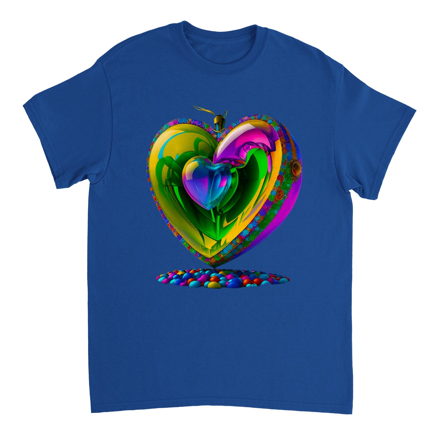 Love Heart - Heavyweight Unisex Crewneck T-shirt 55
