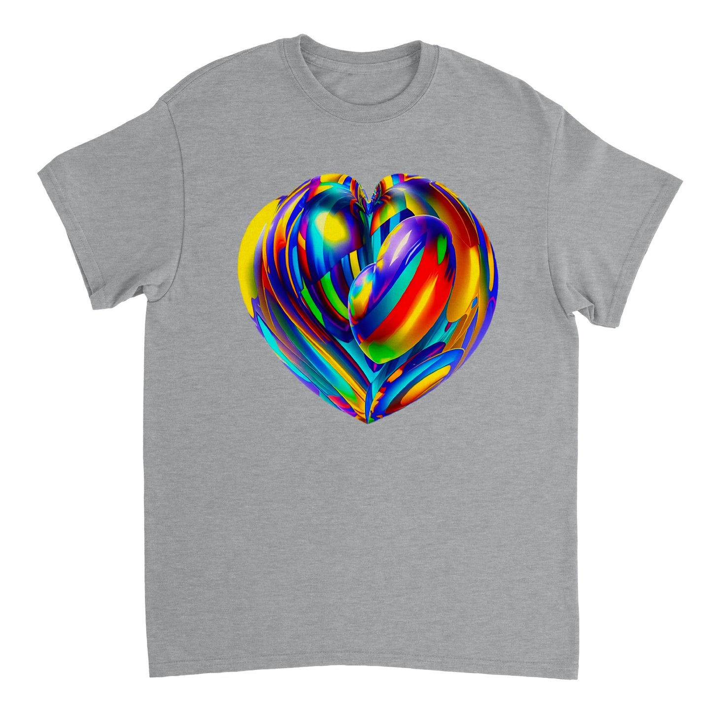 Love Heart - Heavyweight Unisex Crewneck T-shirt 86