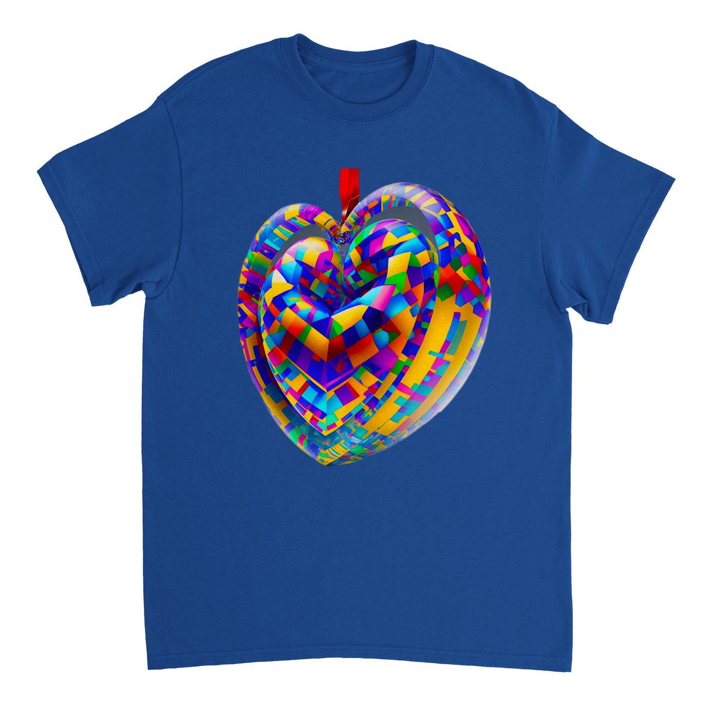Love Heart - Heavyweight Unisex Crewneck T-shirt 80