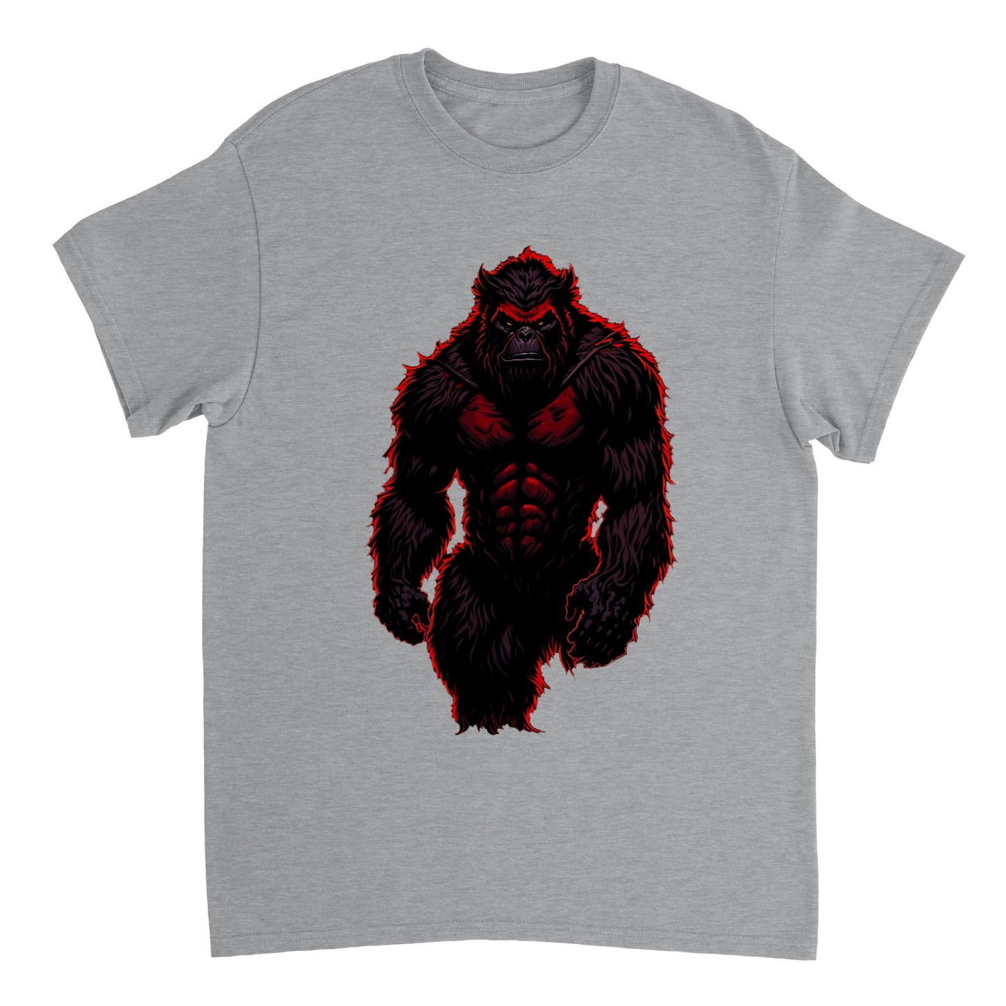 3D Bigfoot Art - Heavyweight Unisex Crewneck T-shirt 17