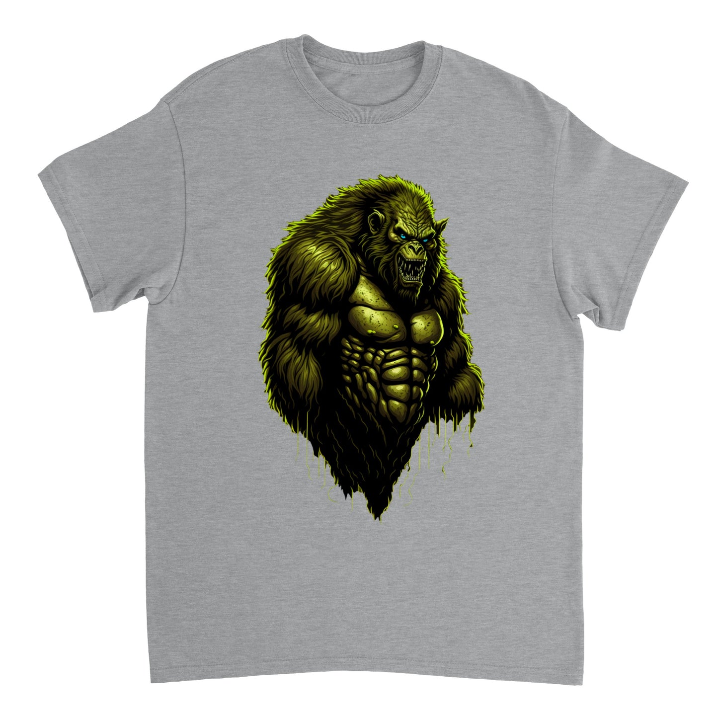 3D Bigfoot Art - Heavyweight Unisex Crewneck T-shirt 35