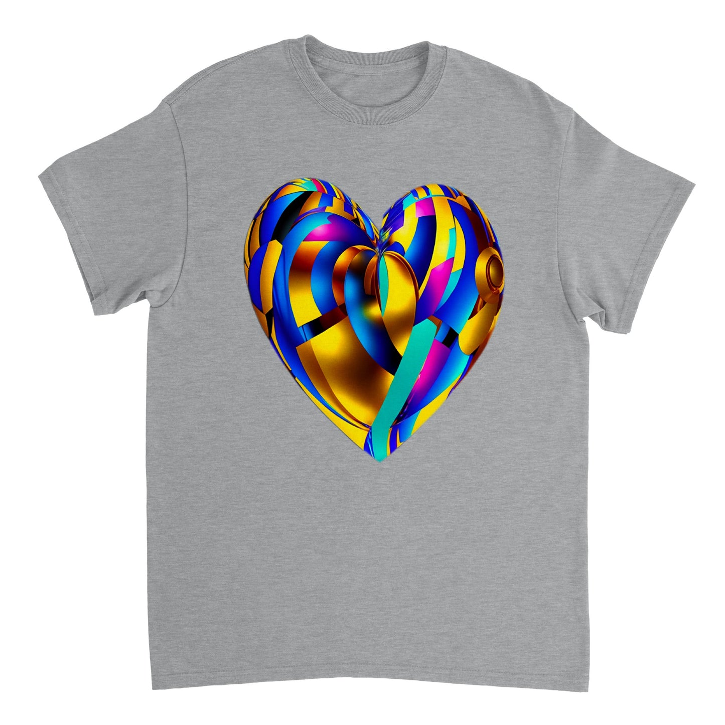 Love Heart - Heavyweight Unisex Crewneck T-shirt 63