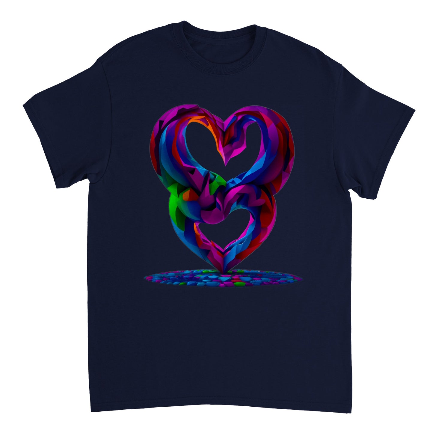 Love Heart - Heavyweight Unisex Crewneck T-shirt 29