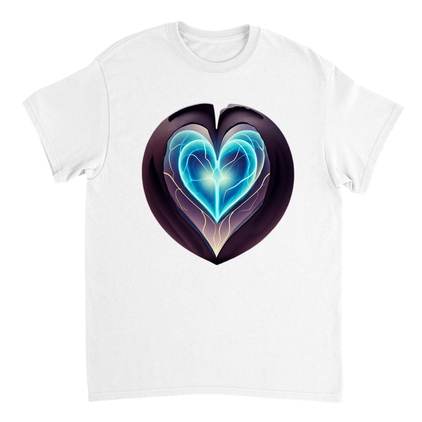 Love Heart - Heavyweight Unisex Crewneck T-shirt 99