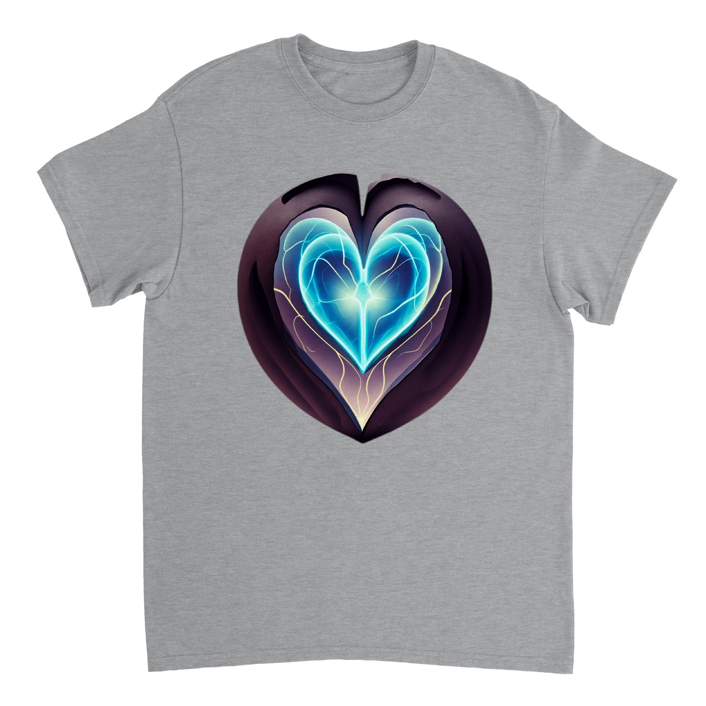 Love Heart - Heavyweight Unisex Crewneck T-shirt 99