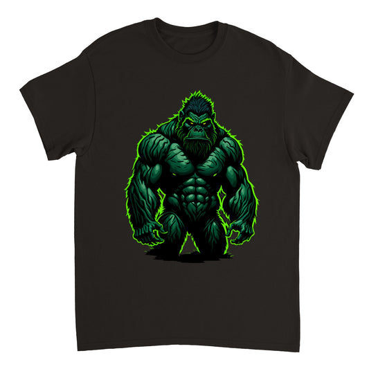 3D Bigfoot Art - Heavyweight Unisex Crewneck T-shirt 28