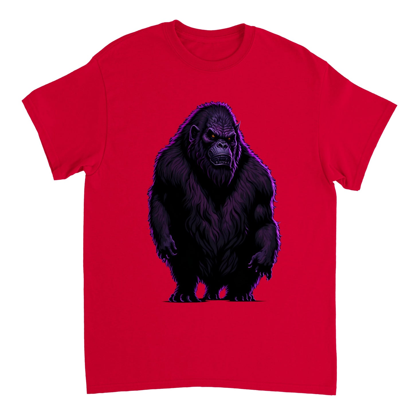 3D Bigfoot Art - Heavyweight Unisex Crewneck T-shirt 7