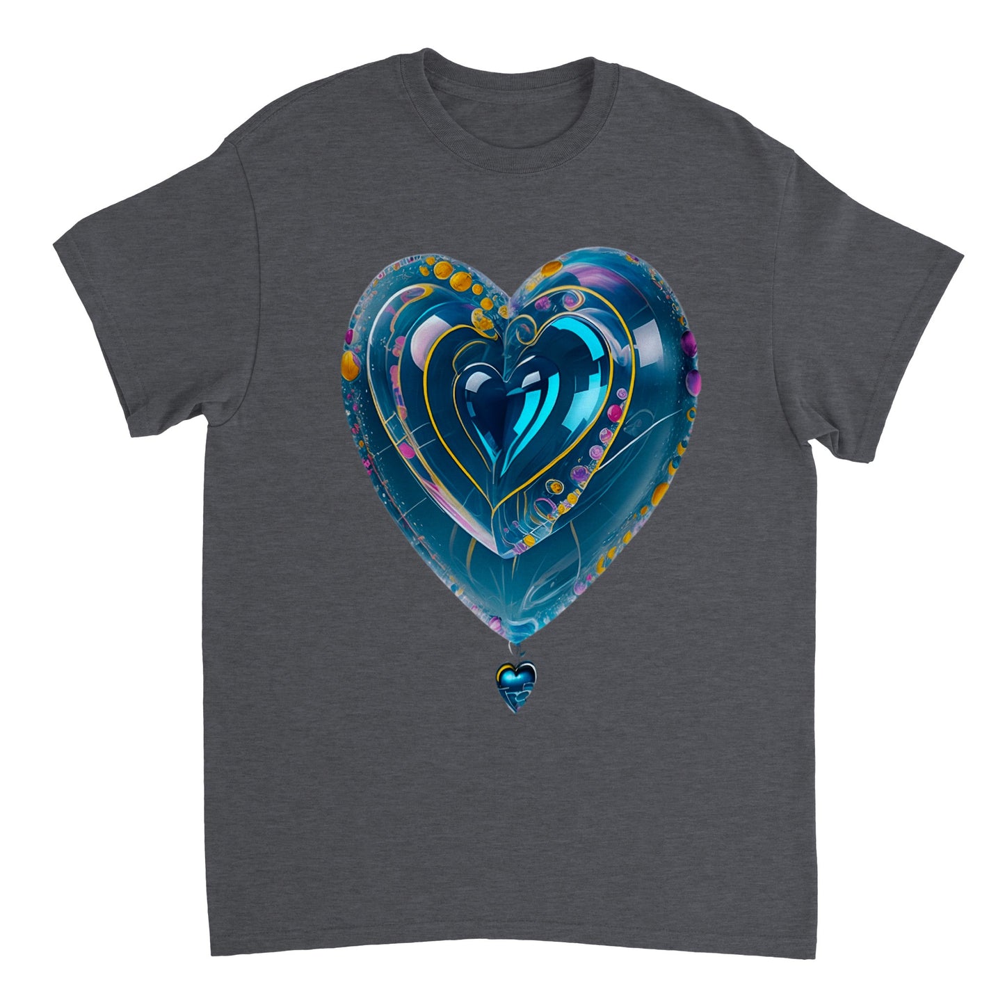 Love Heart - Heavyweight Unisex Crewneck T-shirt 71