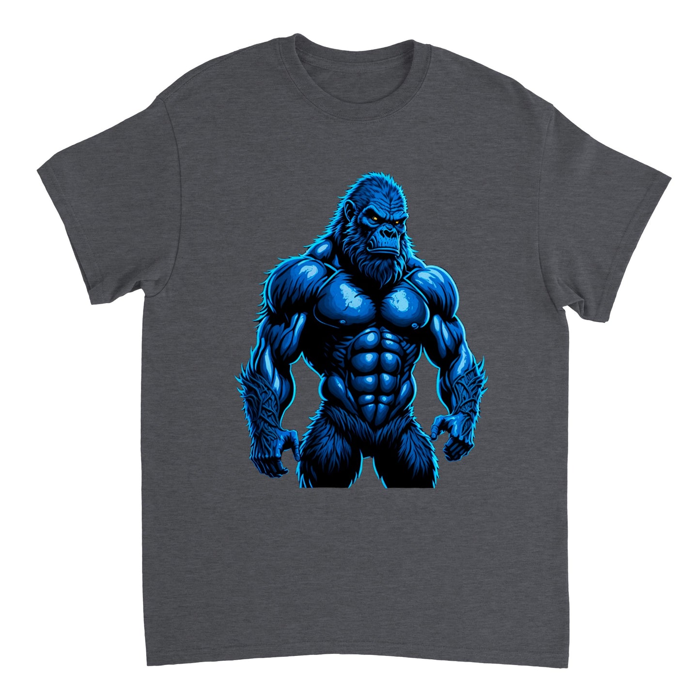 3D Bigfoot Art - Heavyweight Unisex Crewneck T-shirt 13