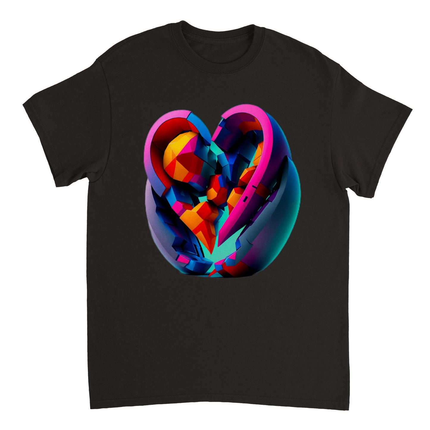 Love Heart - Heavyweight Unisex Crewneck T-shirt 30