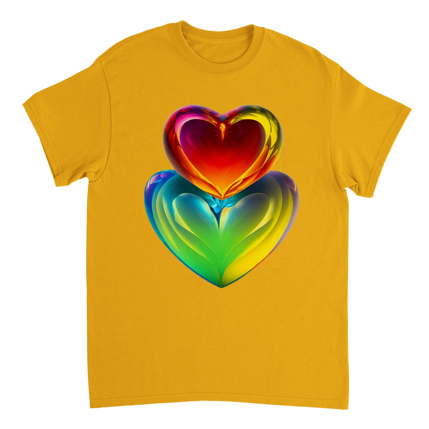 Love Heart - Heavyweight Unisex Crewneck T-shirt 108
