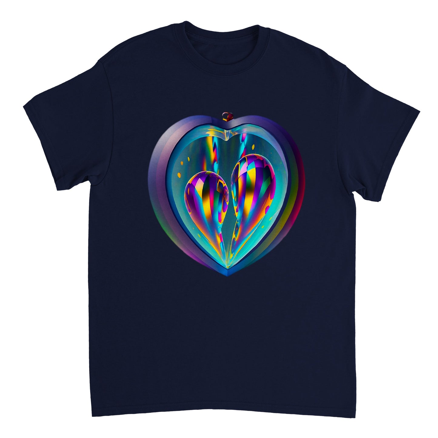 Love Heart - Heavyweight Unisex Crewneck T-shirt 61