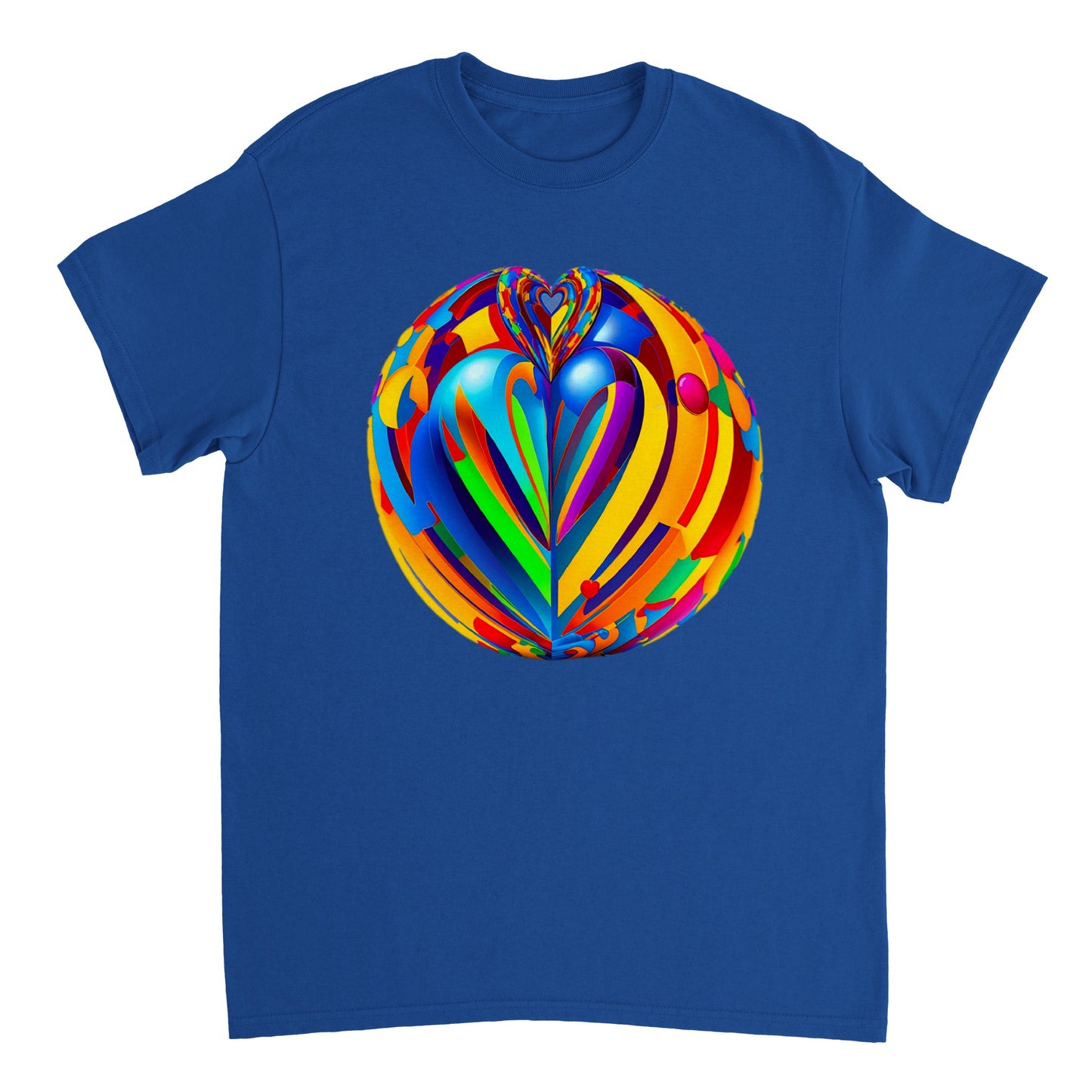 Love Heart - Heavyweight Unisex Crewneck T-shirt 90