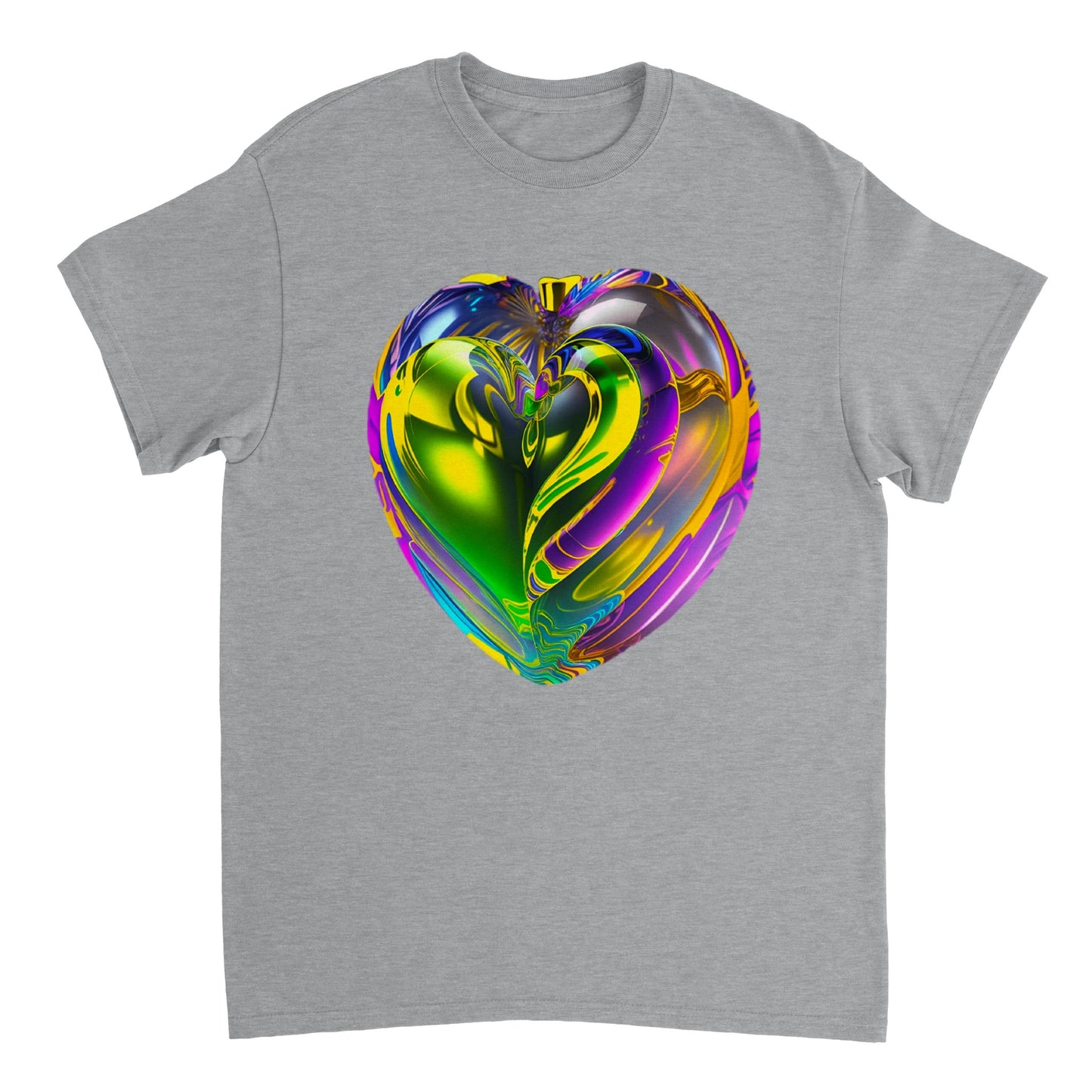 Love Heart - Heavyweight Unisex Crewneck T-shirt 87