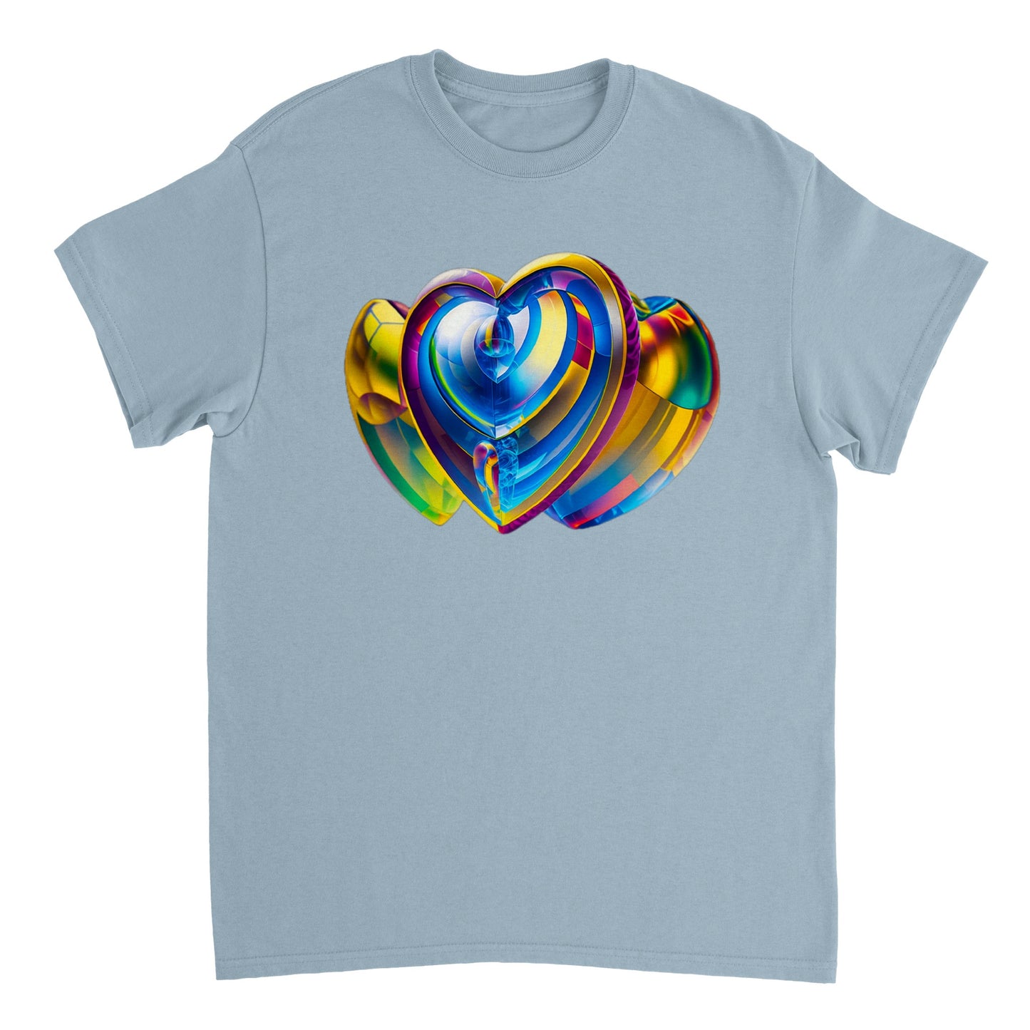 Love Heart - Heavyweight Unisex Crewneck T-shirt 73