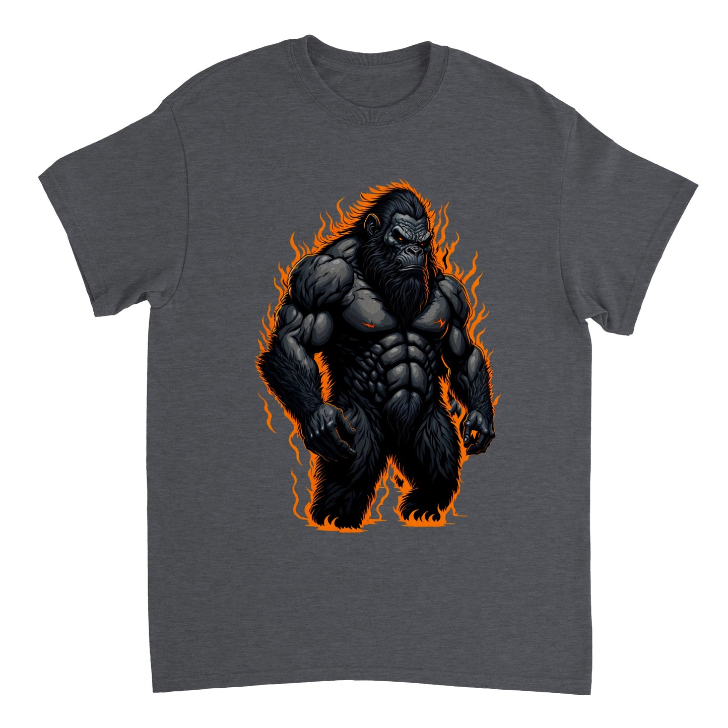 3D Bigfoot Art - Heavyweight Unisex Crewneck T-shirt 26