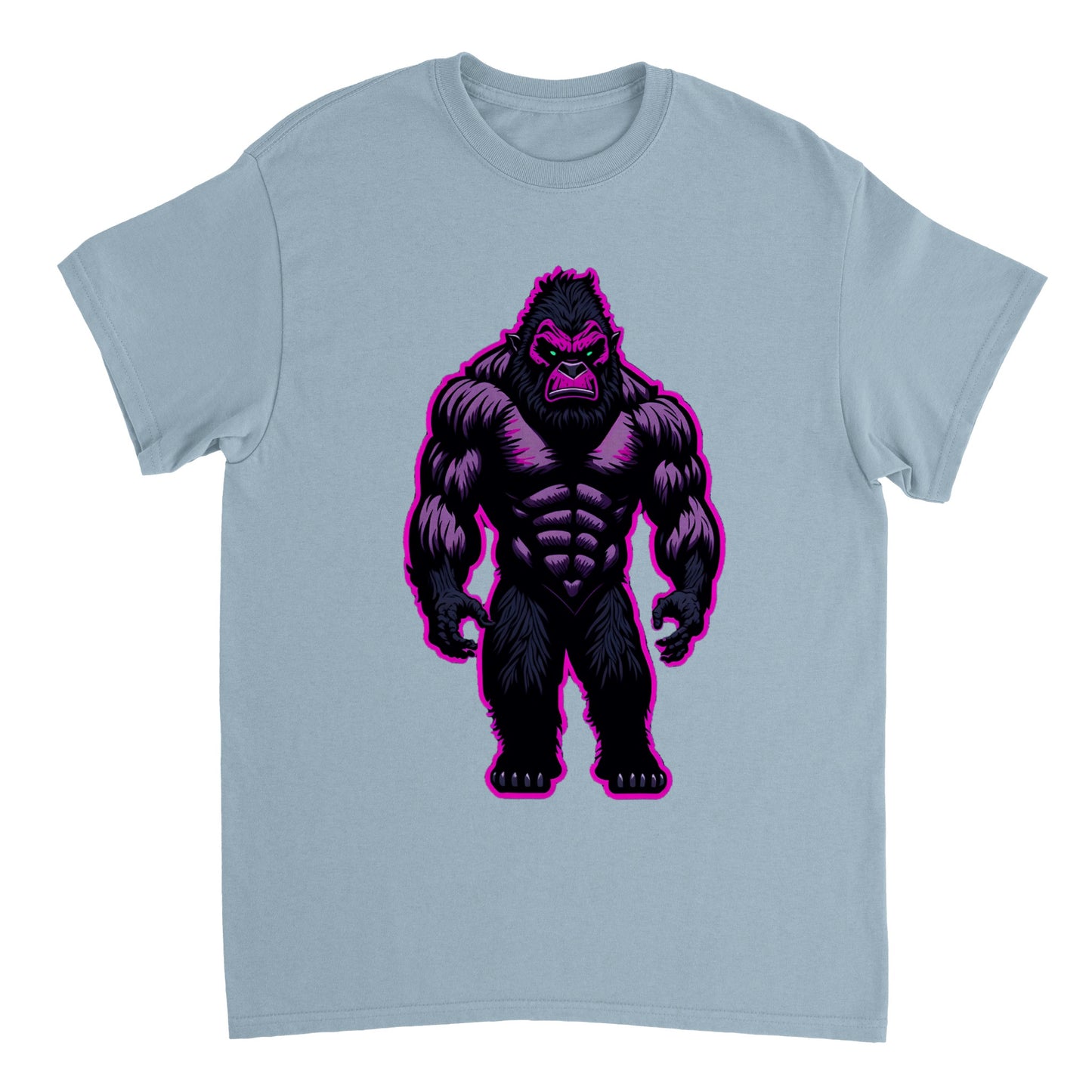 3D Bigfoot Art - Heavyweight Unisex Crewneck T-shirt 16