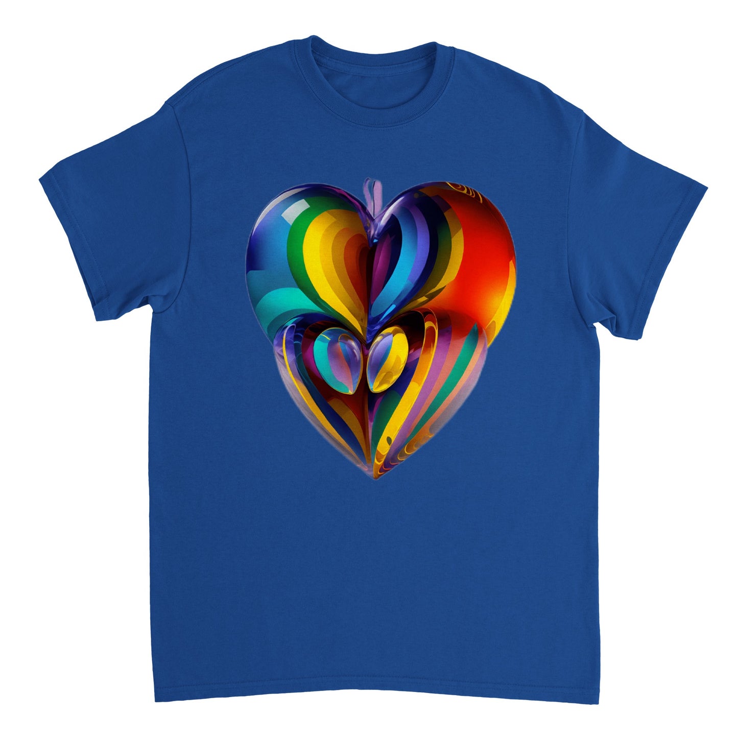Love Heart - Heavyweight Unisex Crewneck T-shirt 16