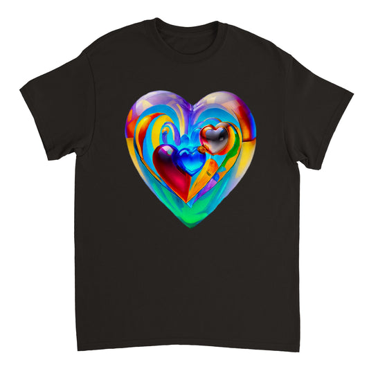 Love Heart - Heavyweight Unisex Crewneck T-shirt 65