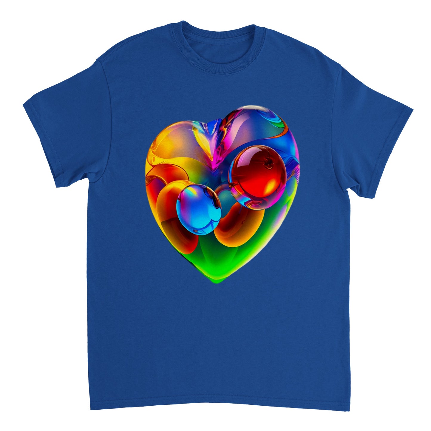 Love Heart - Heavyweight Unisex Crewneck T-shirt 64