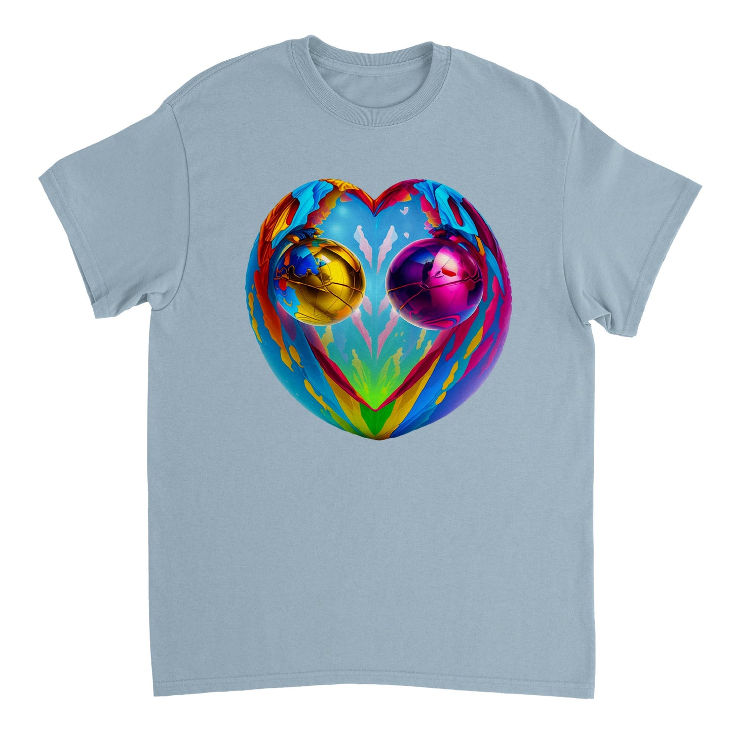 Love Heart - Heavyweight Unisex Crewneck T-shirt 67