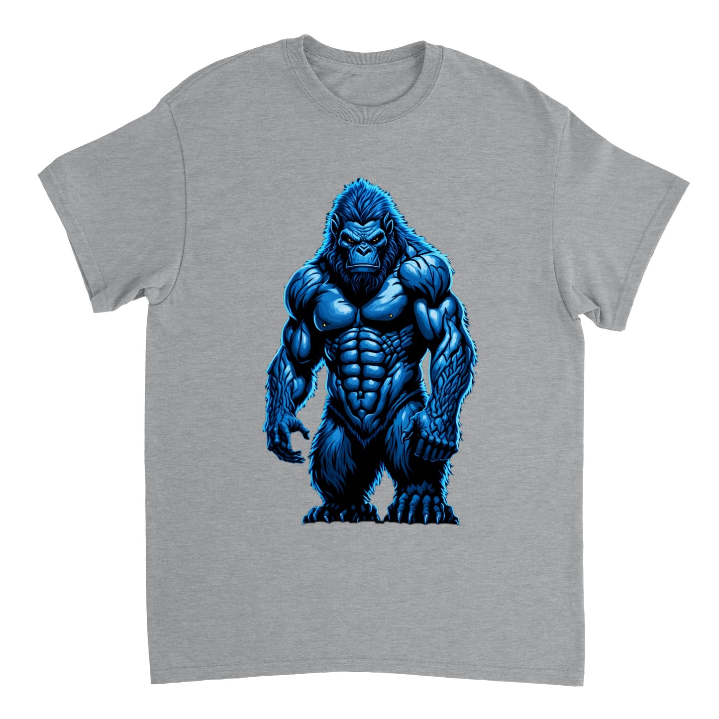 3D Bigfoot Art - Heavyweight Unisex Crewneck T-shirt 6