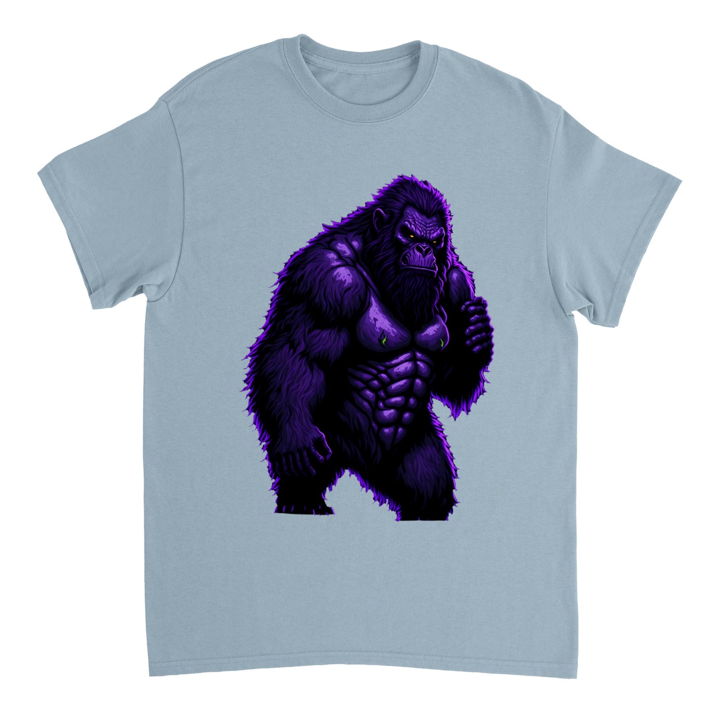 3D Bigfoot Art - Heavyweight Unisex Crewneck T-shirt 23