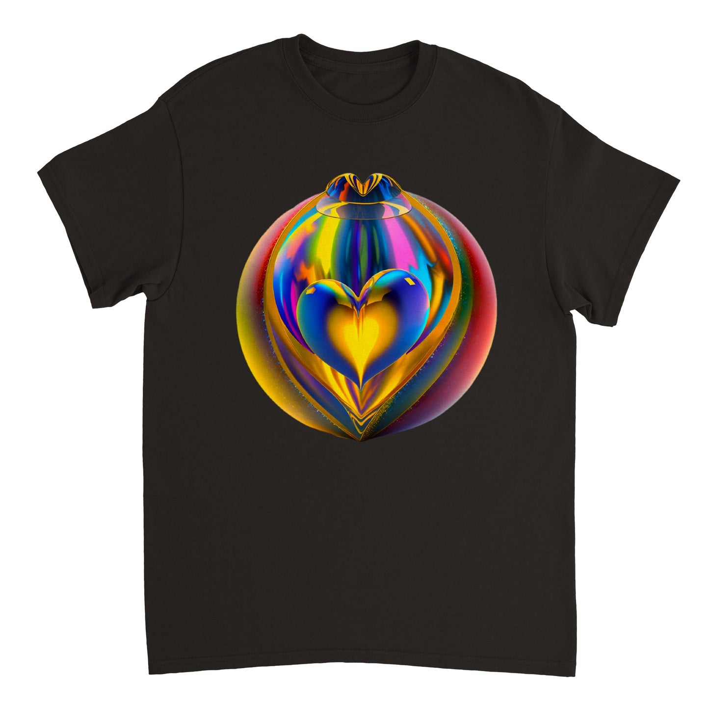 Love Heart - Heavyweight Unisex Crewneck T-shirt 40