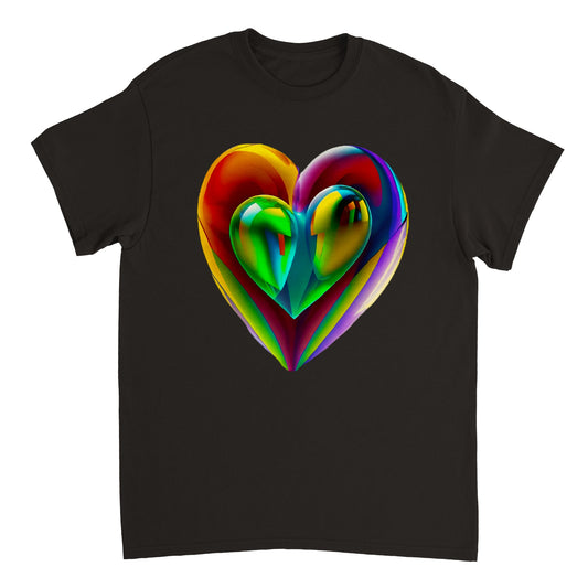 Love Heart - Heavyweight Unisex Crewneck T-shirt 82