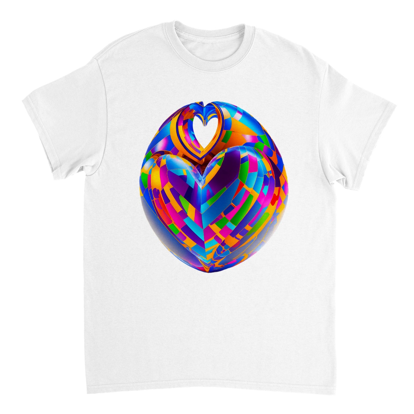 Love Heart - Heavyweight Unisex Crewneck T-shirt 43
