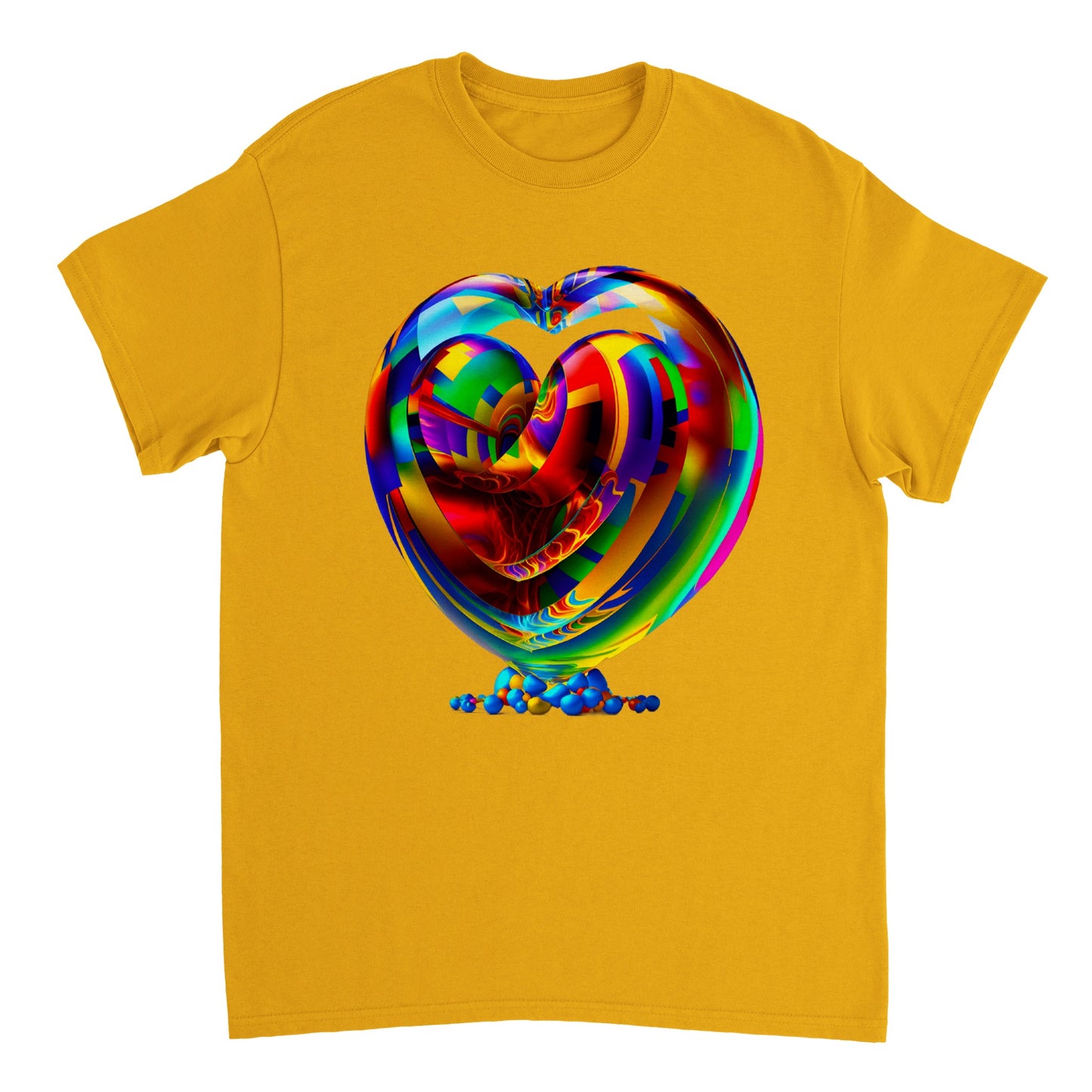 Love Heart - Heavyweight Unisex Crewneck T-shirt 35
