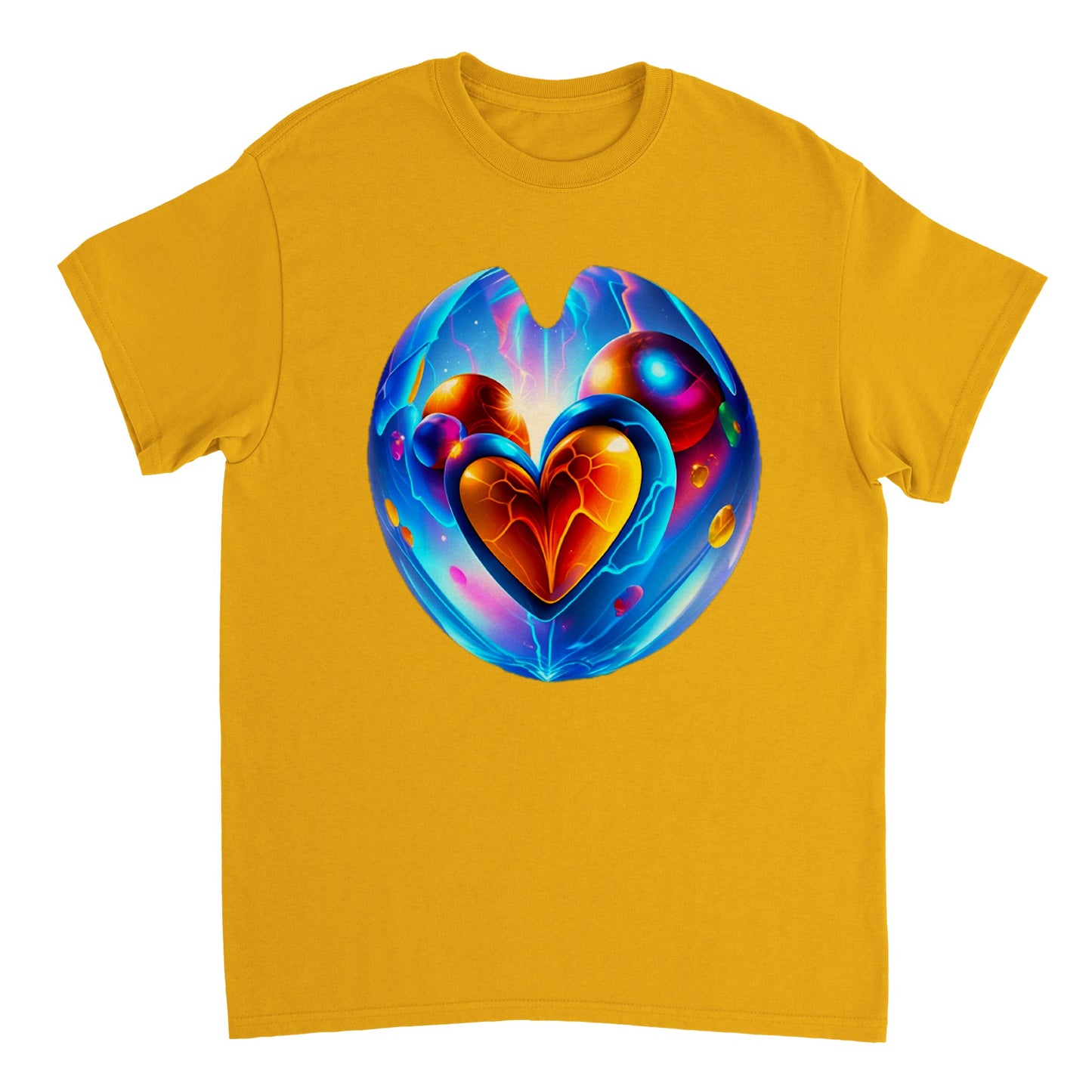 Love Heart - Heavyweight Unisex Crewneck T-shirt 106