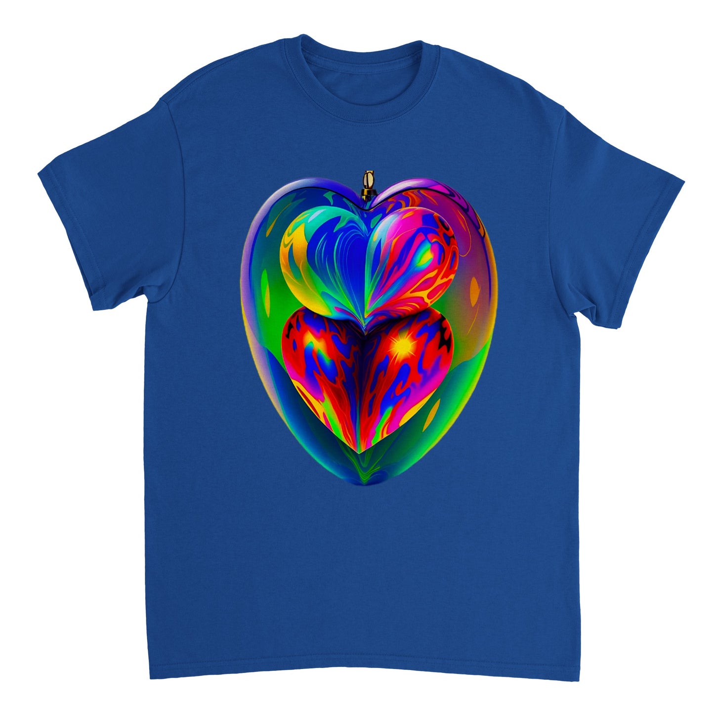 Love Heart - Heavyweight Unisex Crewneck T-shirt 89